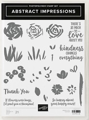 Abstract Impressions (Retired) Stamp Set $8.00 plus $3.95 shipping.