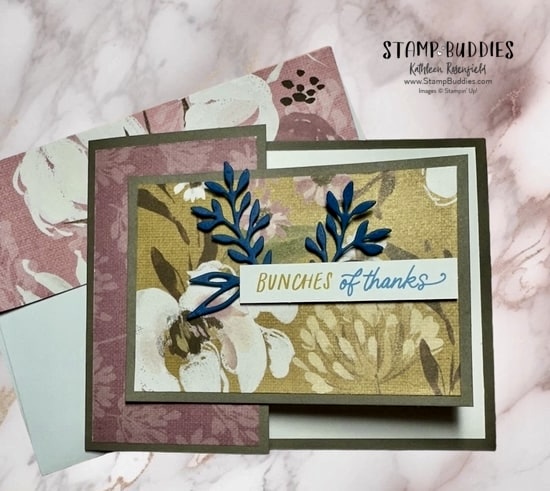 A wildflowers fancy fold card.